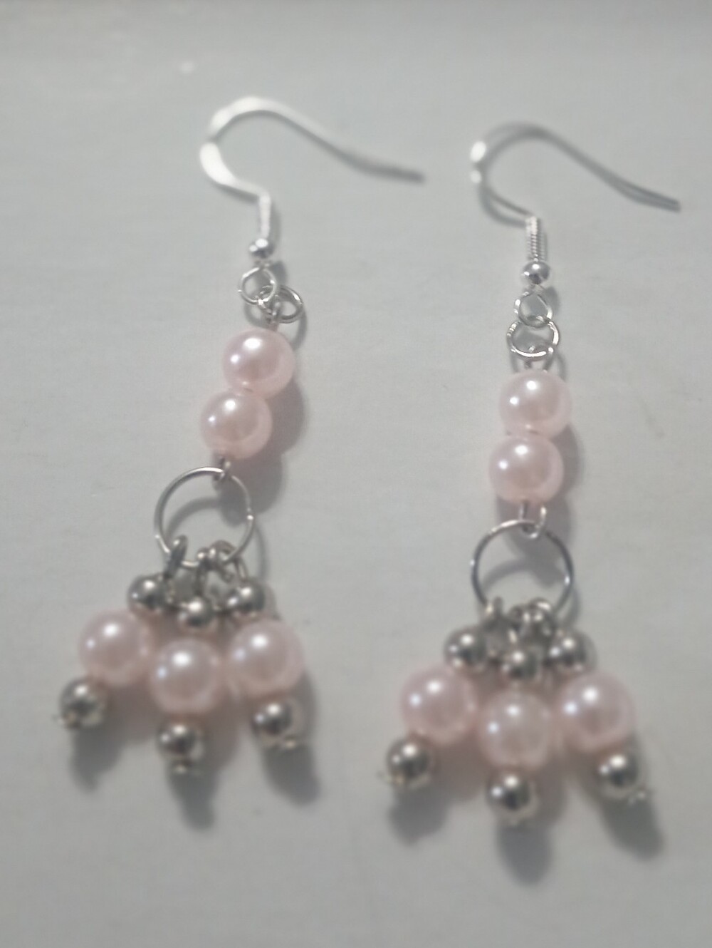 Pink Pearl Drop Earrings - Delicate Women's Jewelry